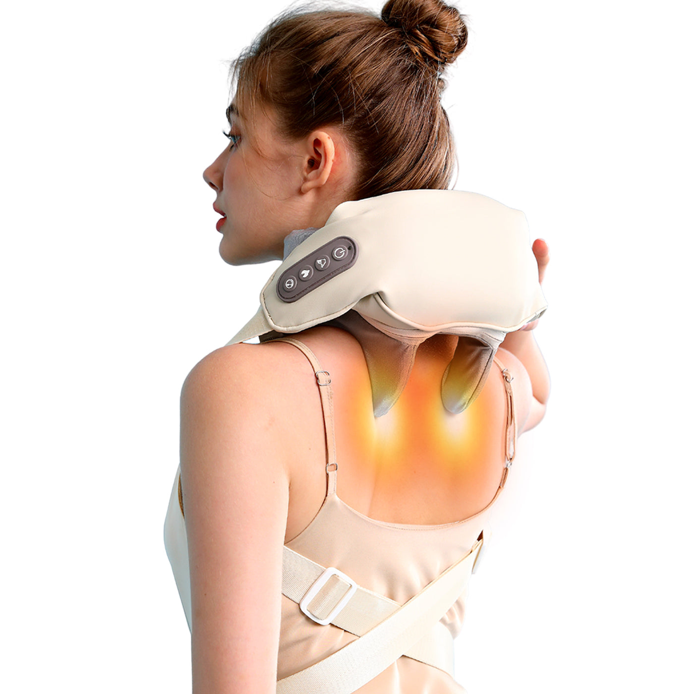 Neck Shoulder Massager with Heat, Electric Shiatsu Back Massage Device,  Portable Deep Tissue 3D Kneading Pillow for Muscle Pain Relief, Home,  Office, Car Use - Ideal Gifts 